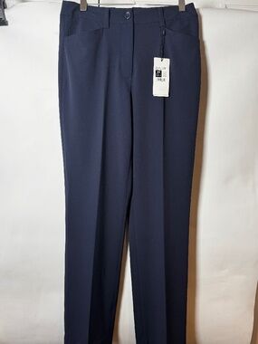 Olsen MONA Straight Navy Dress Pants Women's US 4 / EU 34 NWT Office Trousers